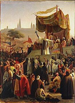 Bernard de Clairvaux prêchant la 2e croisade- à Vézelay